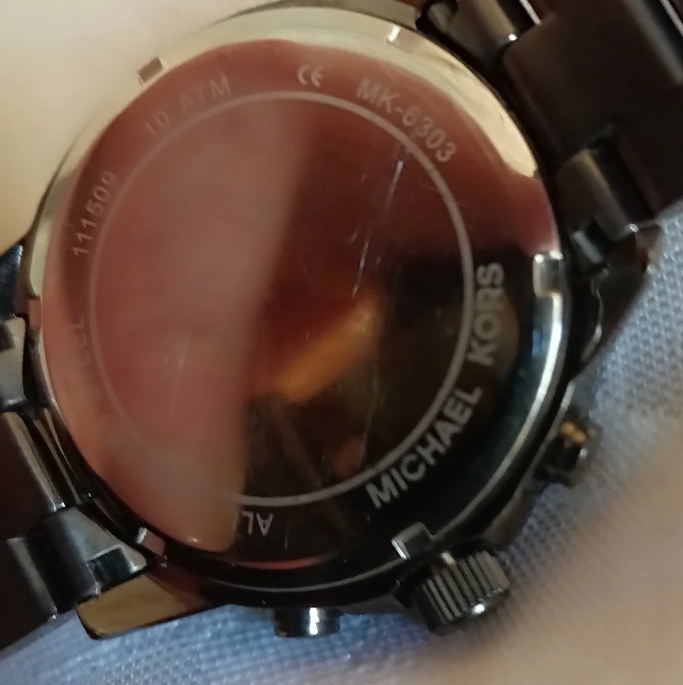Michael Kors MK 6303 Bradshaw gray gunmetal band women's watch